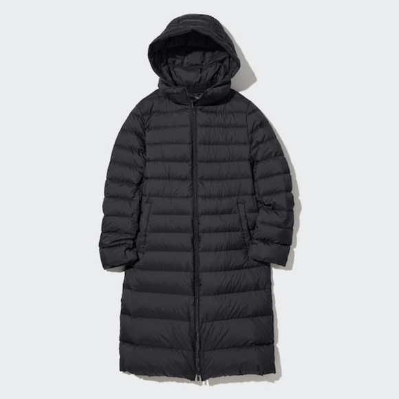 Uniqlo Ultra Light 90% Down Black Hooded Puffer Coat XXS - Picture 1 of 7